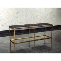 Alley Upholstered Bench - Rustic Bronze - Piccolo Pebble