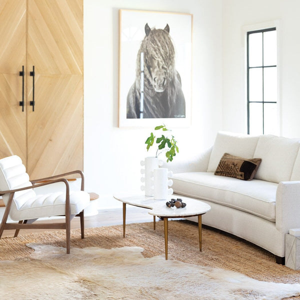 Sanya Metal Vase Small White