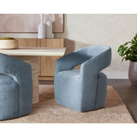 Lloret Rolling Dining Armchair - Danny Iceberg