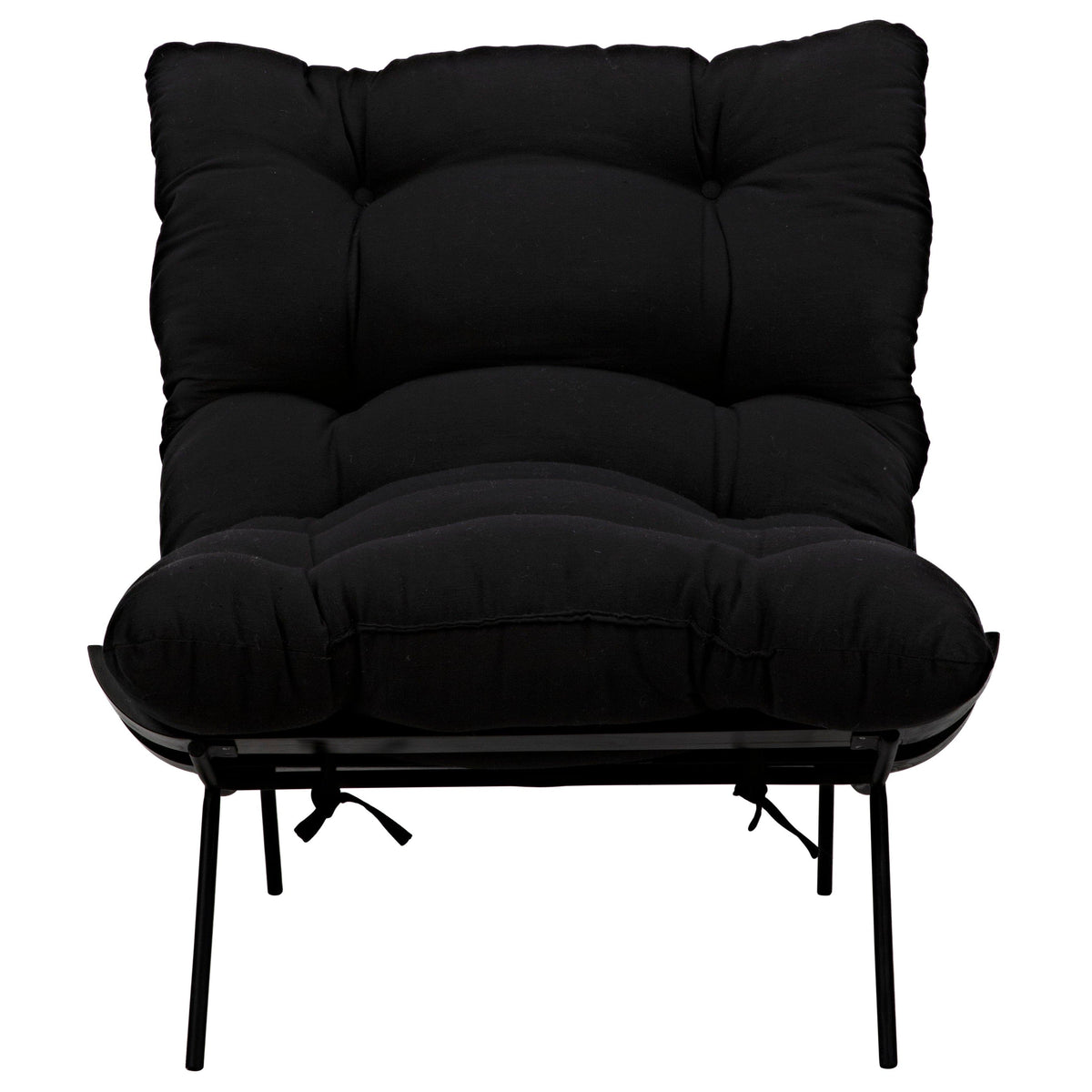 Hansen Chair with Steel Legs Charcoal Black
