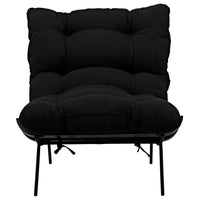Hansen Chair with Steel Legs Charcoal Black