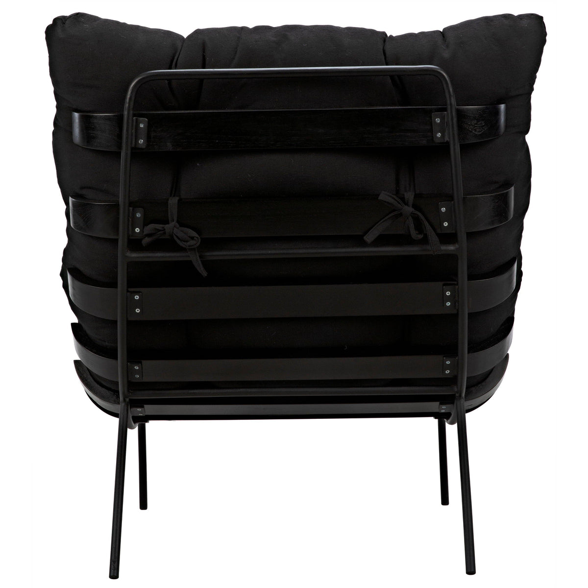 Hansen Chair with Steel Legs Charcoal Black