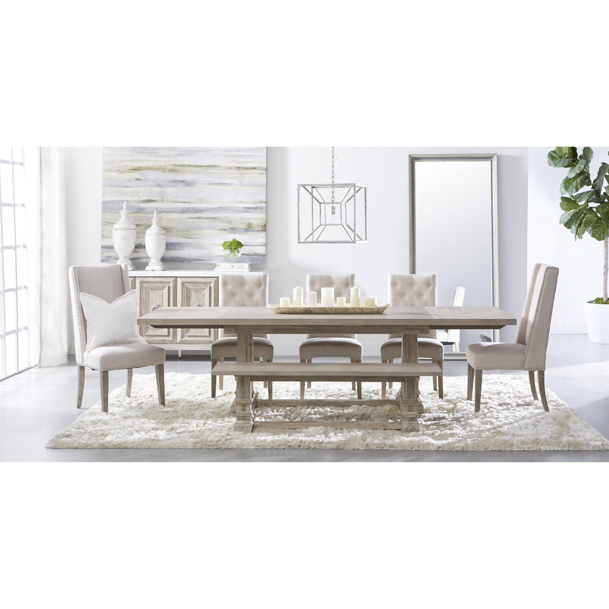 Allen Natural Gray Media Sideboard