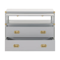 Benji Dove Gray Nightstand