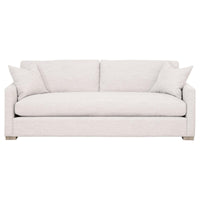 Cynthia Stone Basketweave Slim Arm Sofa
