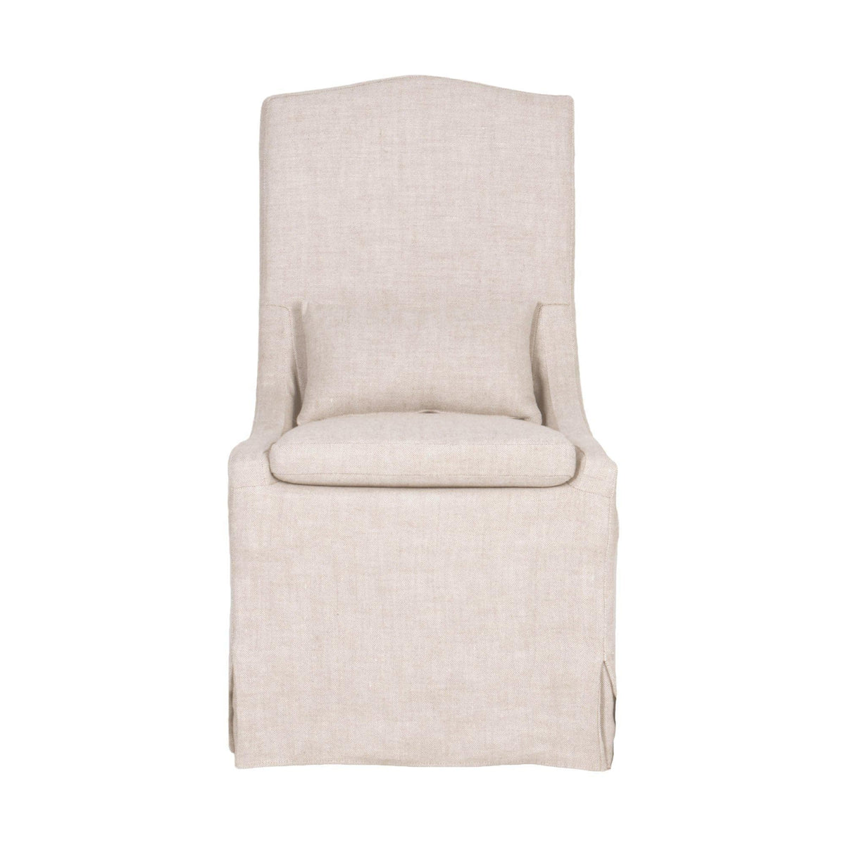Christine Slipcover Linen Dining Chair, Set of 2