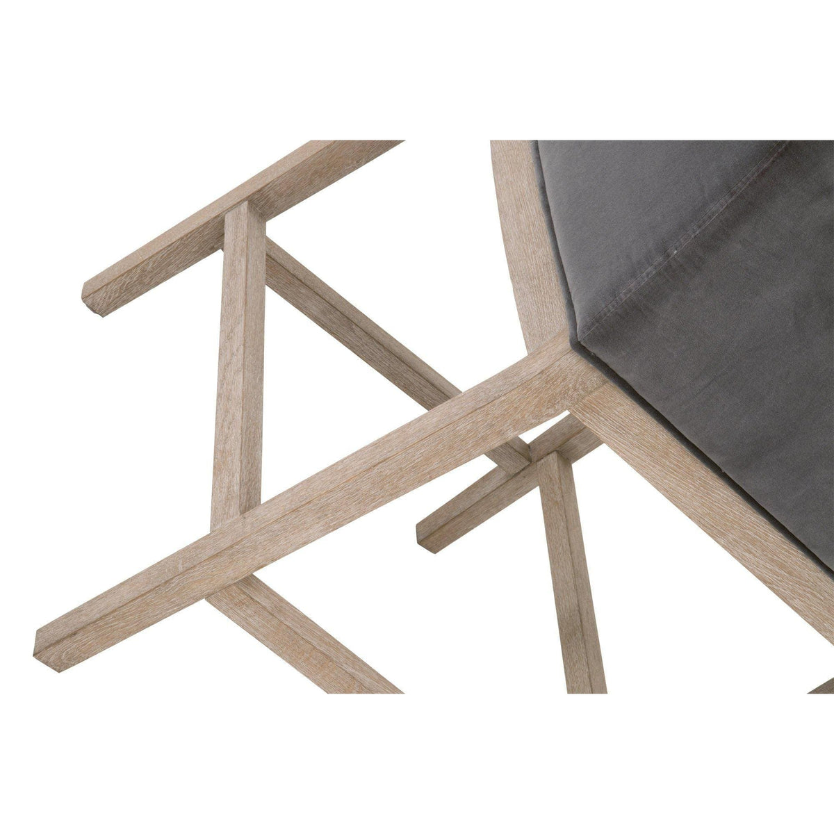 Drew Gray Velvet Counter Stool