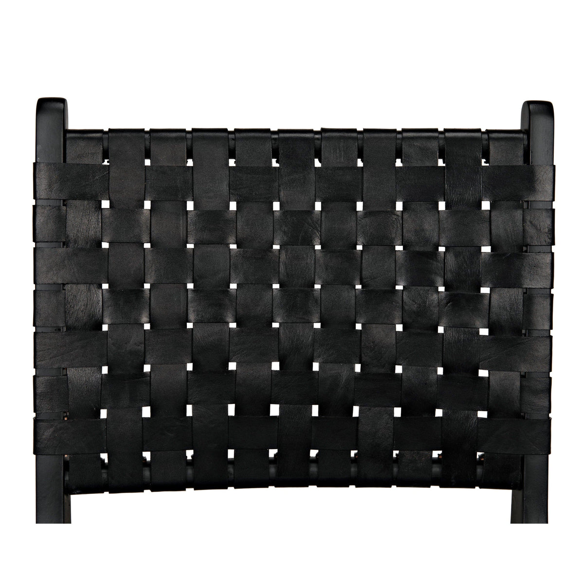 Dede Black Leather Dining Chair