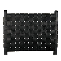 Dede Black Leather Dining Chair