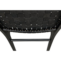 Dede Black Leather Dining Chair