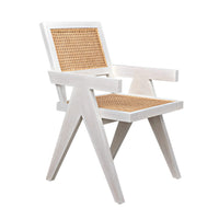 Jude Chair with Caning White Wash