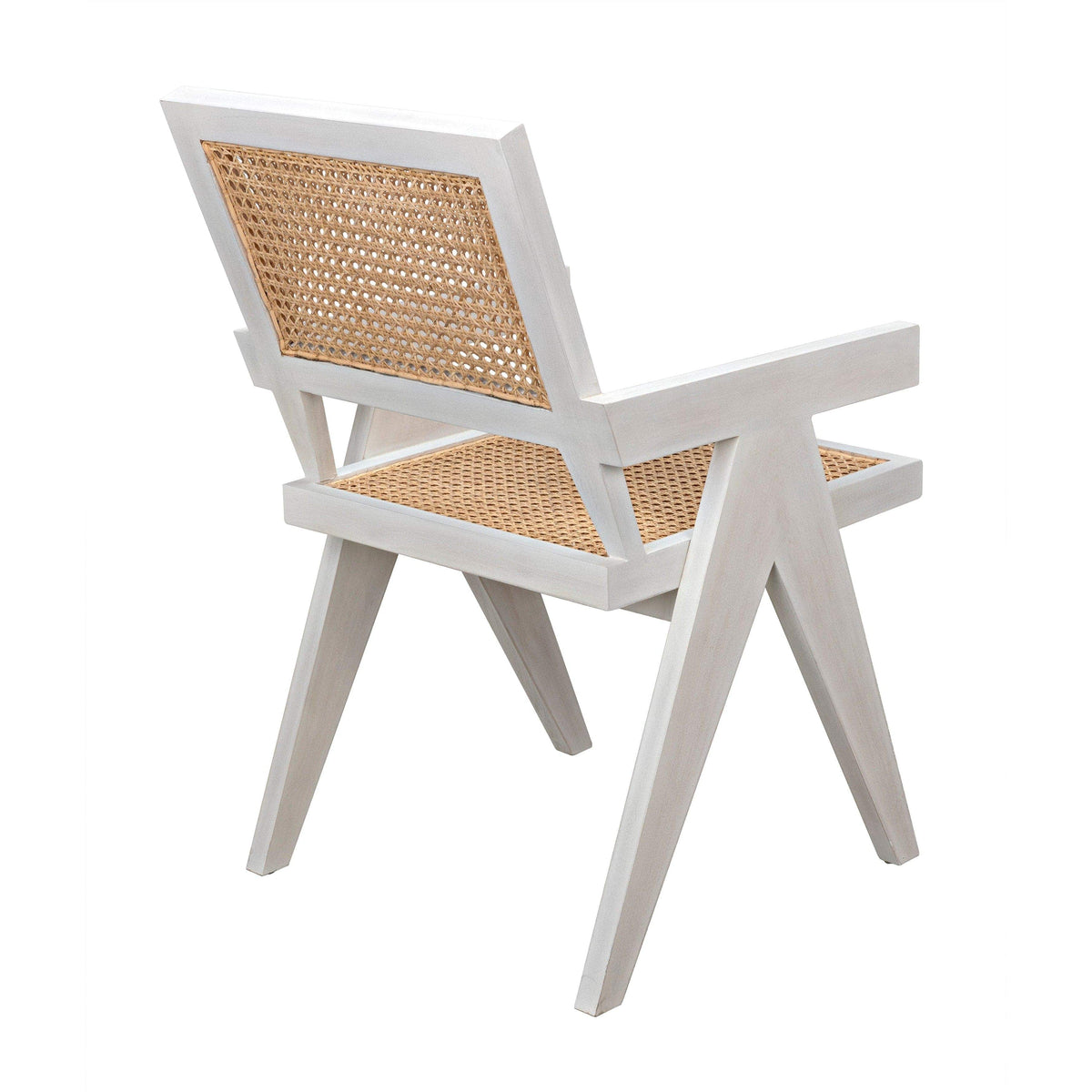 Jude Chair with Caning White Wash