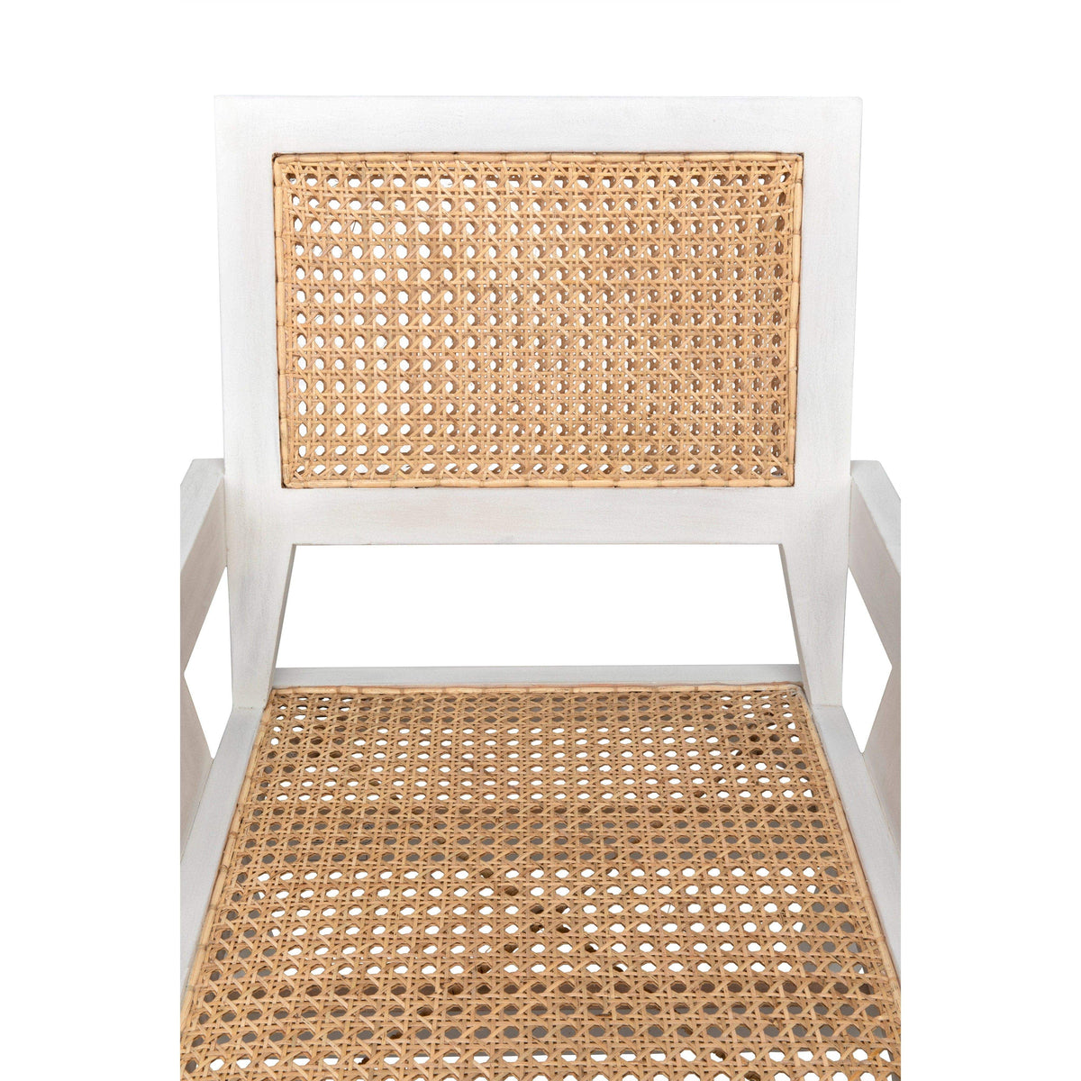 Jude Chair with Caning White Wash
