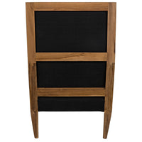 Carol Teak & Black Upholstered Chair