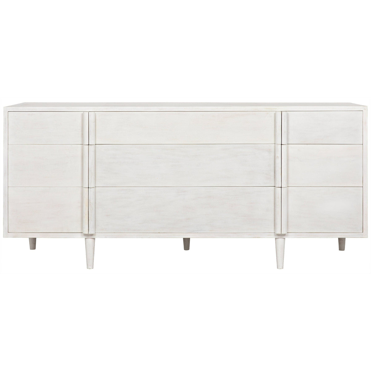 Morten 9 Drawer Dresser White Wash