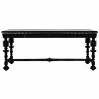 Portuguese Desk Hand Rubbed Black