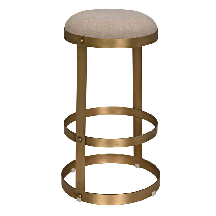 Dior Bar Stool Metal with Brass Finish