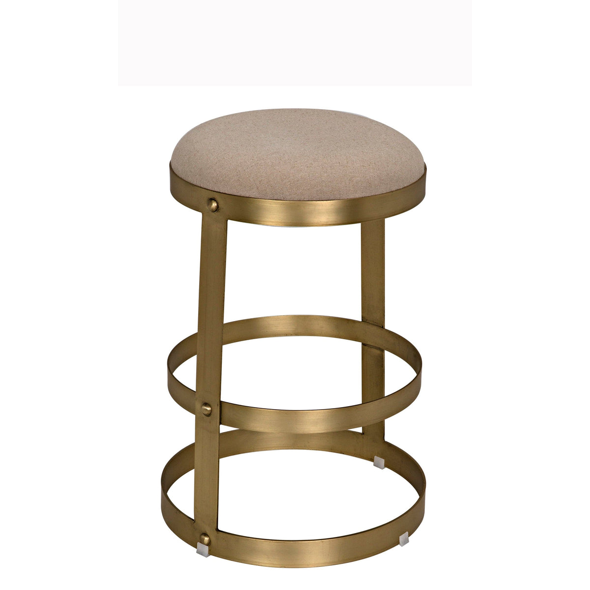 Dior Counter Stool Metal with Brass Finish
