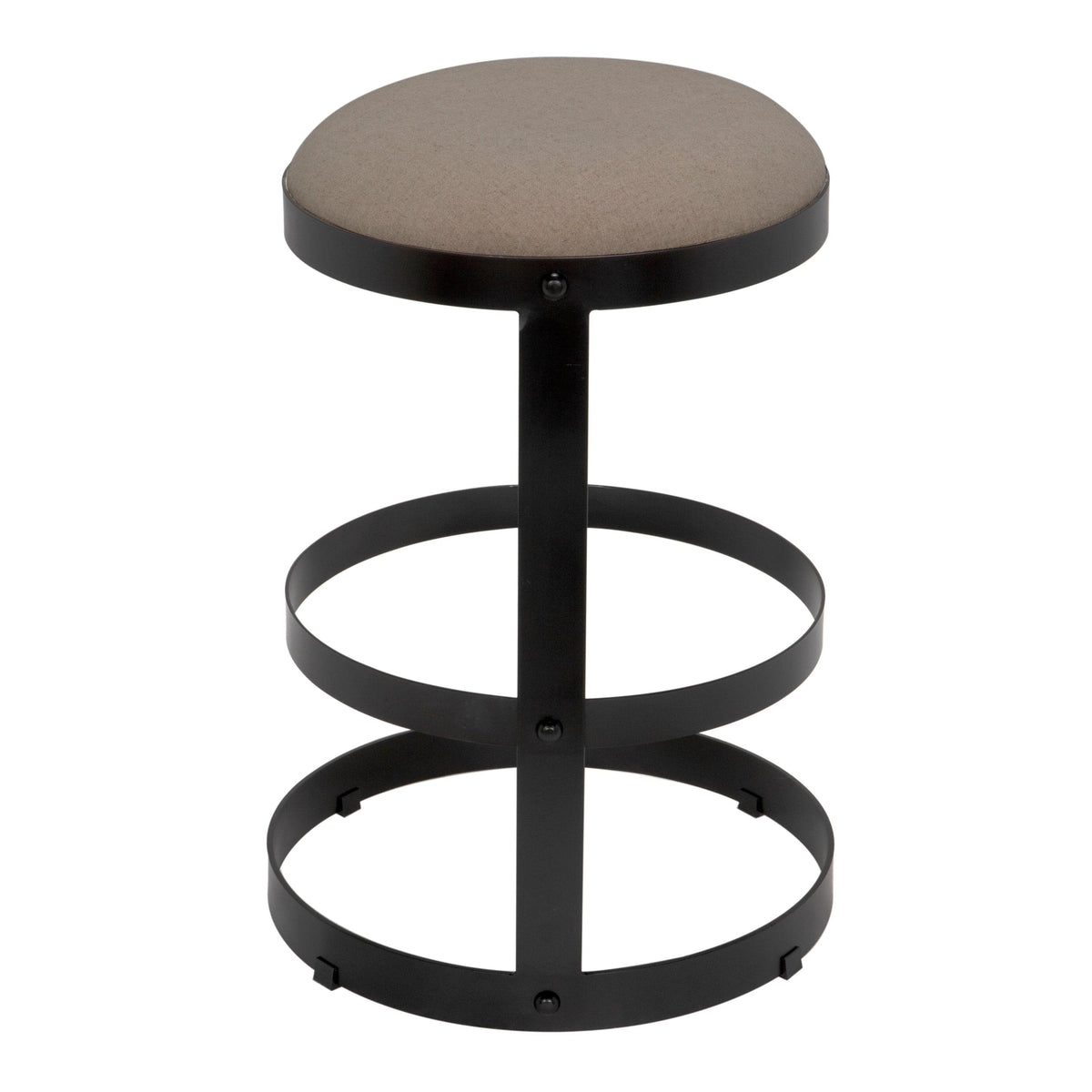 Dior Counter Stool Black Steel
