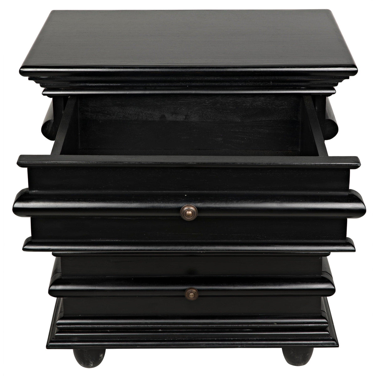 Ascona Side Table Hand Rubbed Black