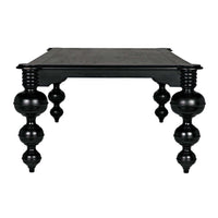 Claudio Rectangle Dining Table Hand Rubbed Black