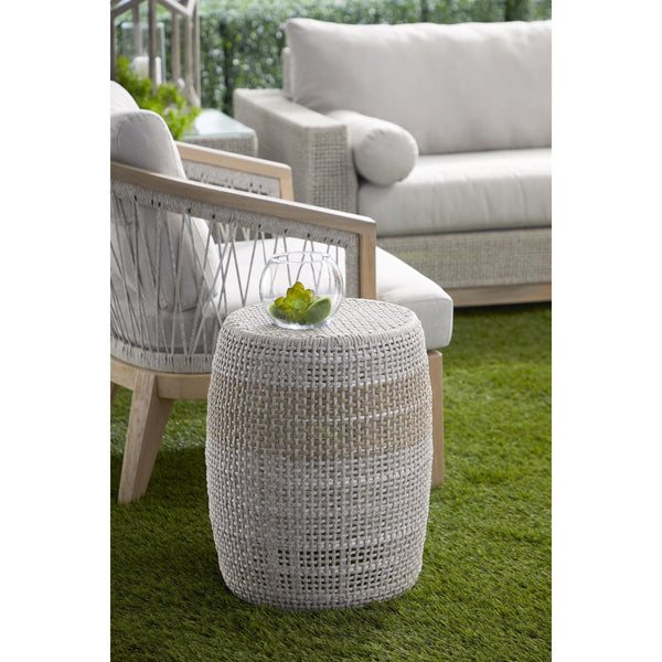 Lulu Taupe Rope Accent Table