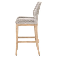 Lulu Taupe Rope Barstool