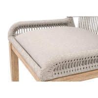 Lulu Taupe Rope Barstool