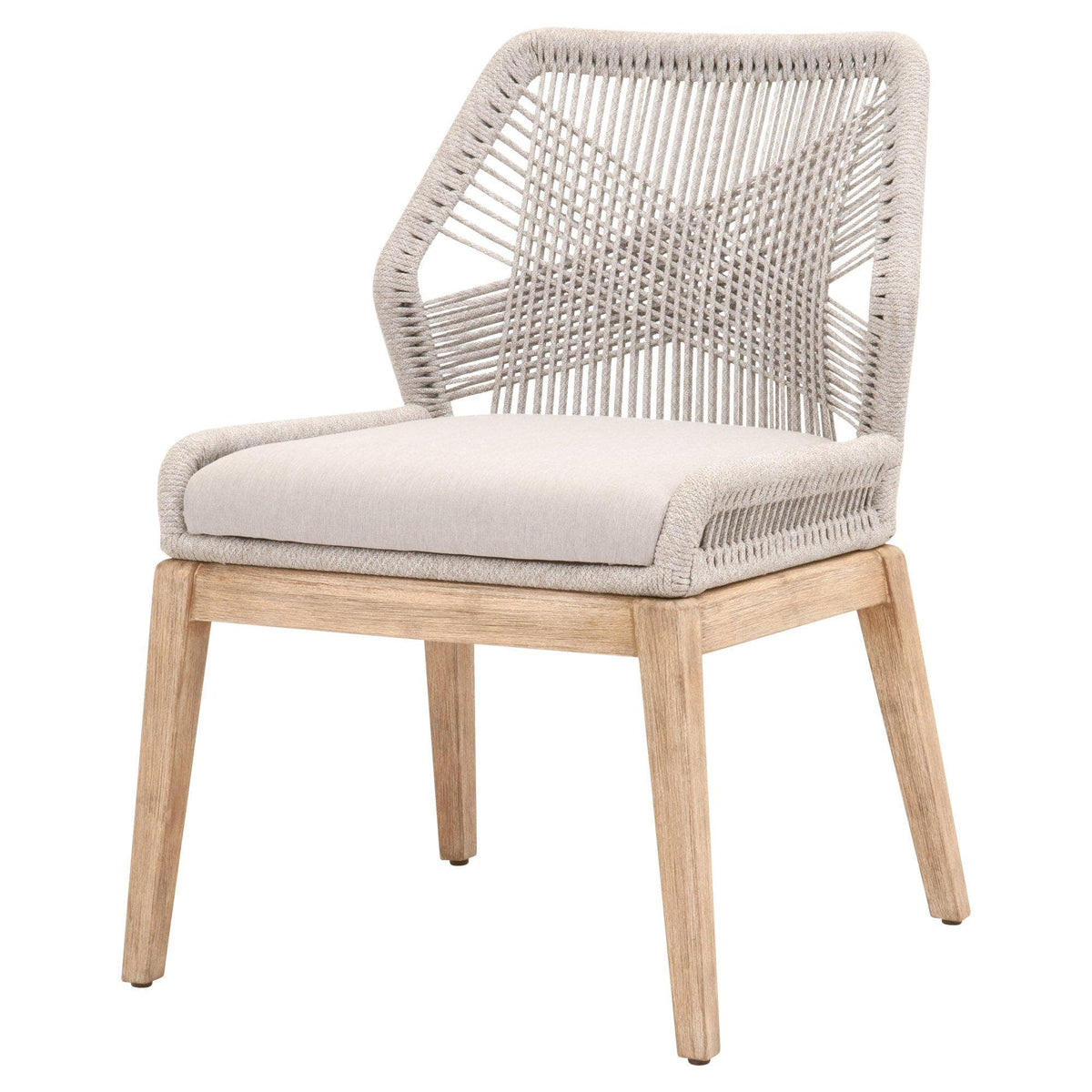 Lulu Taupe Rope Dining Chair, Set of 2