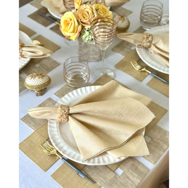 Marbled Pearl Napkin Ring, Set of 4