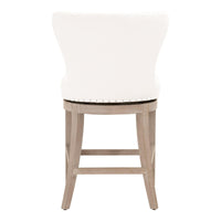 Millie Ivory Swivel Counter Stool