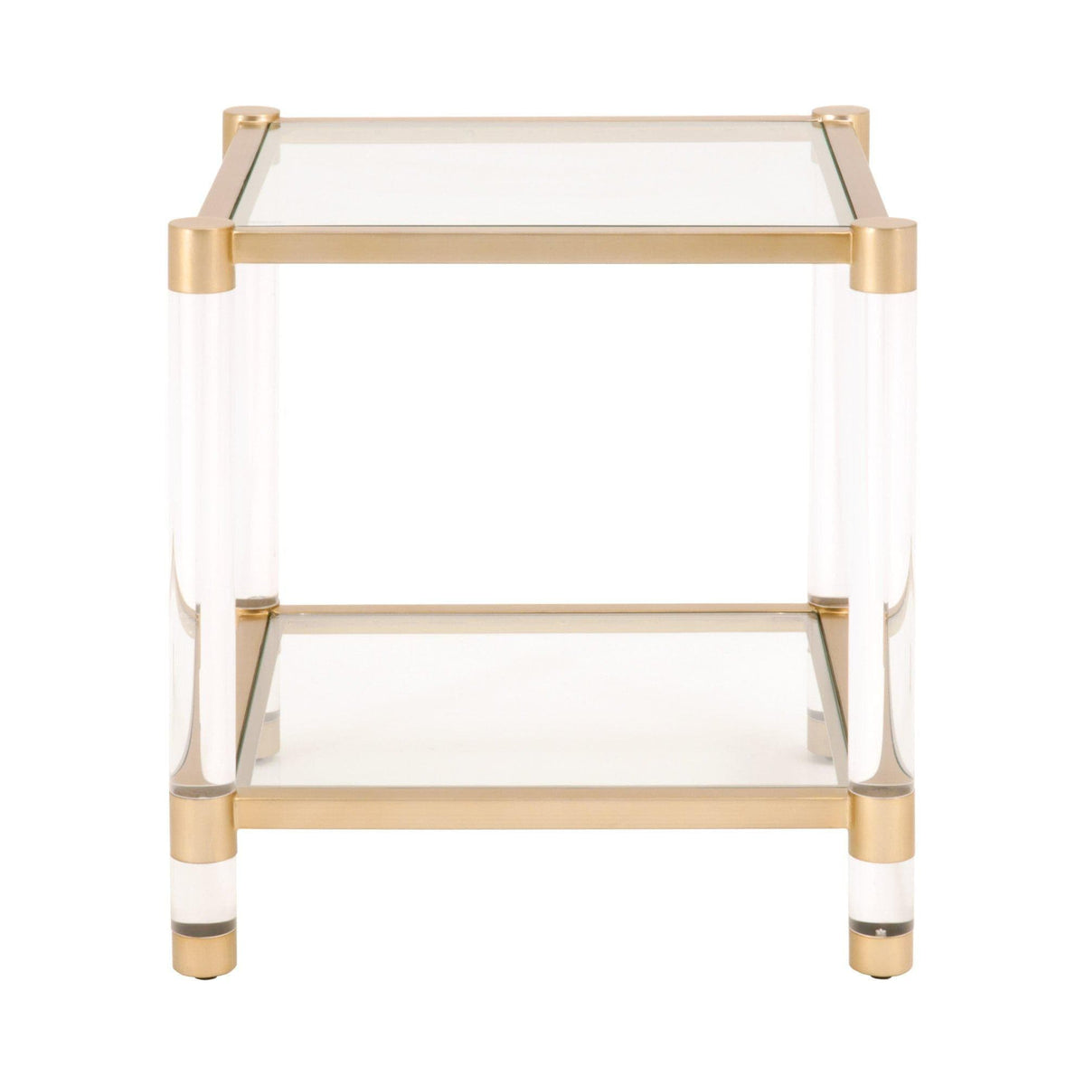 Novel Brass & Lucite End Table