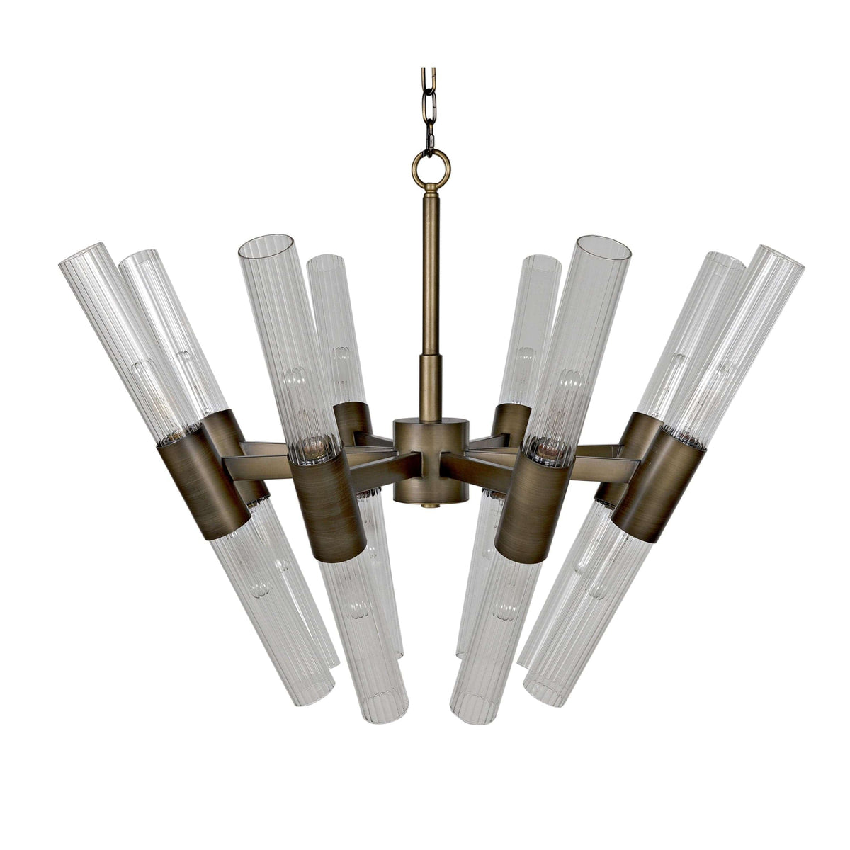 Moira Chandelier Antique Brass Finish