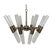 Moira Chandelier Antique Brass Finish