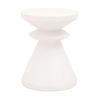 Poppie Ivory Concrete Accent Table