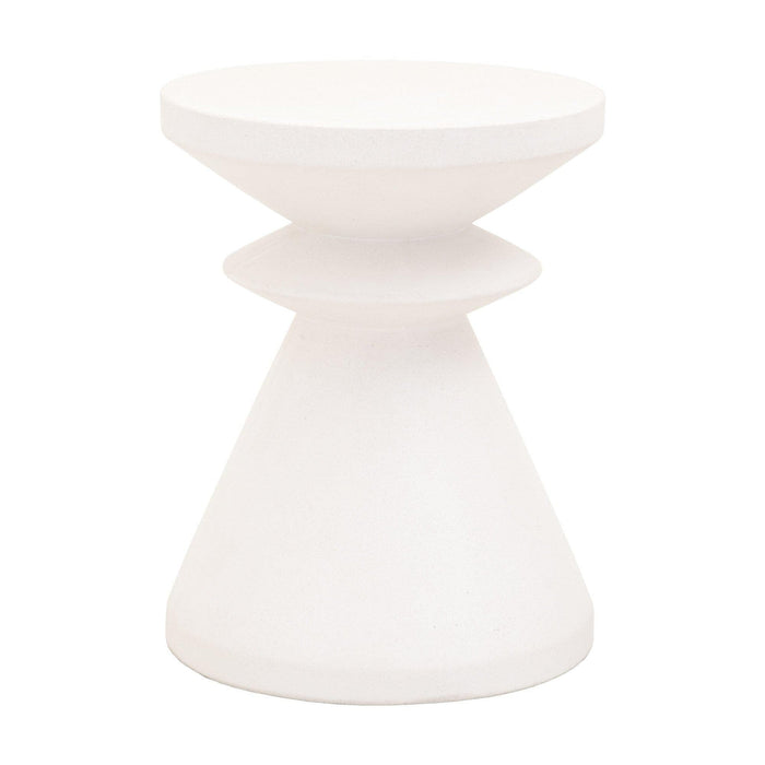 Poppie Ivory Concrete Accent Table