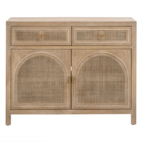 Callie Gray Cane Media Cabinet