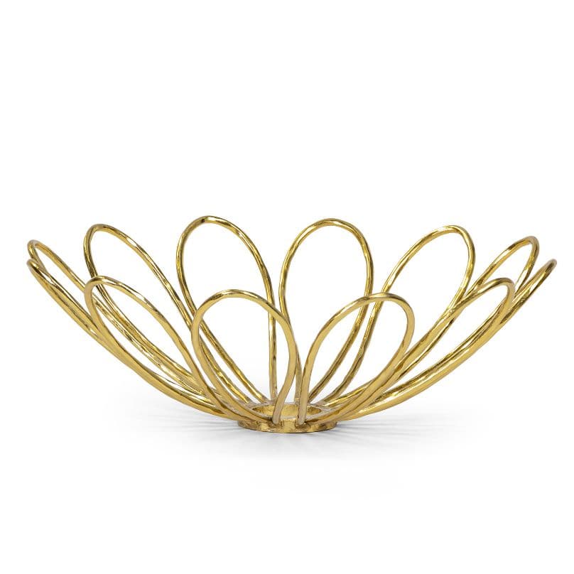 Daisy Gold Decorative Bowl