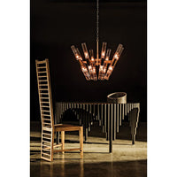 Moira Chandelier Antique Brass Finish