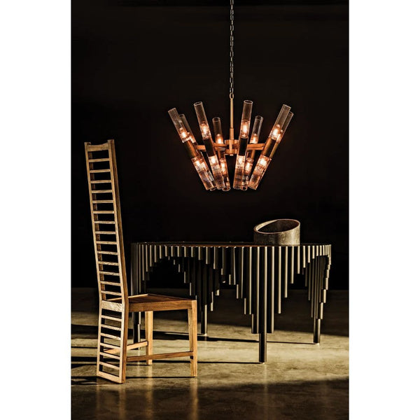 Moira Chandelier Antique Brass Finish