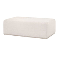 Dovetail Upholstered & Gray Wood Coffee Table