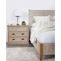 Eden Natural Gray 3-Drawer Nightstand