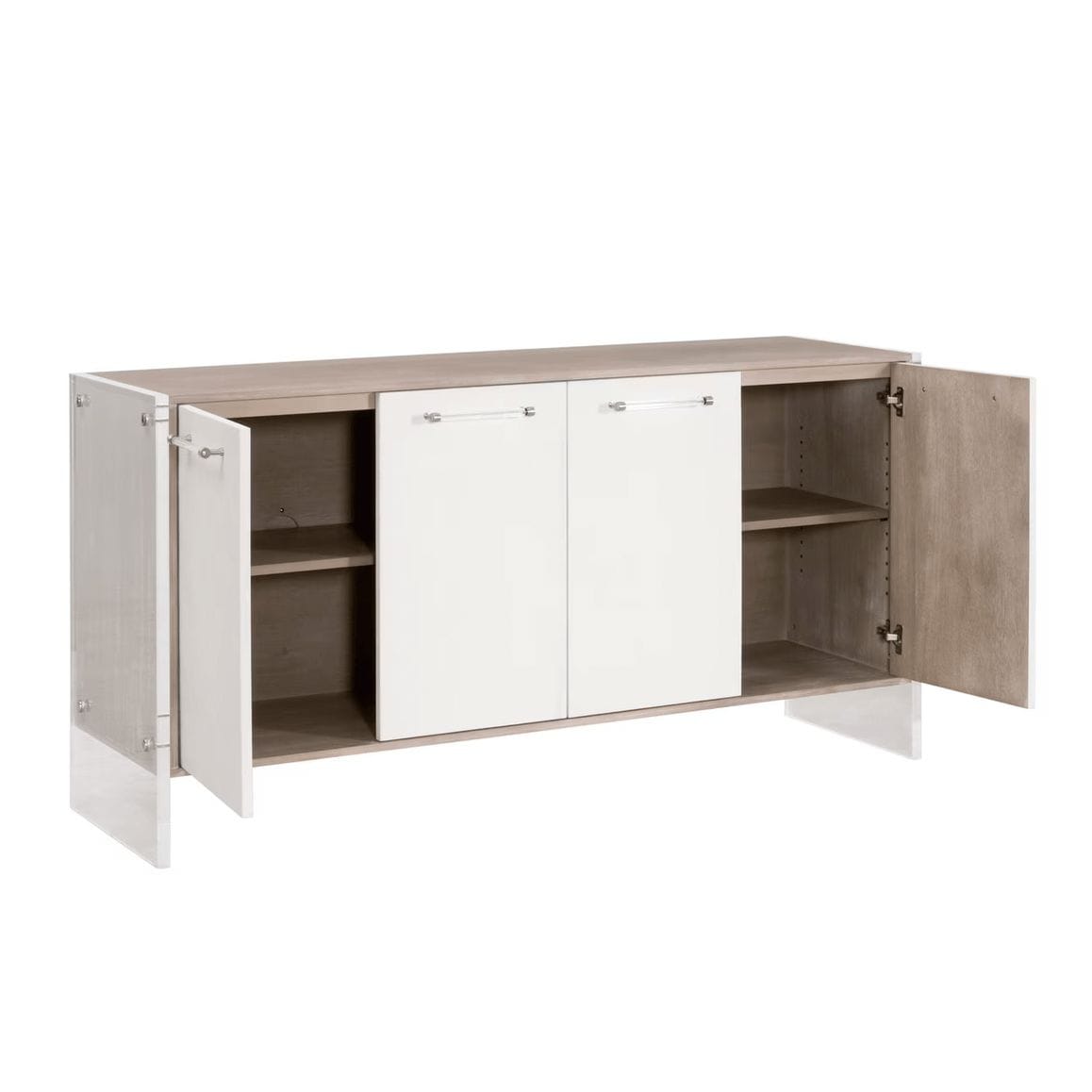 Lorin Pearl Shagreen & Lucite Media Sideboard