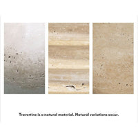 Crew Travertine Buffet Lamp Black Shade