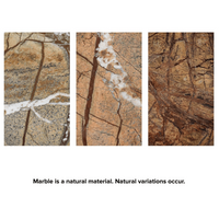 Marlow Brown Marble Plate