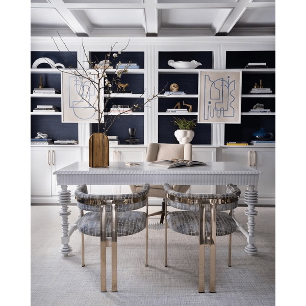 Portuguese White Office Desk