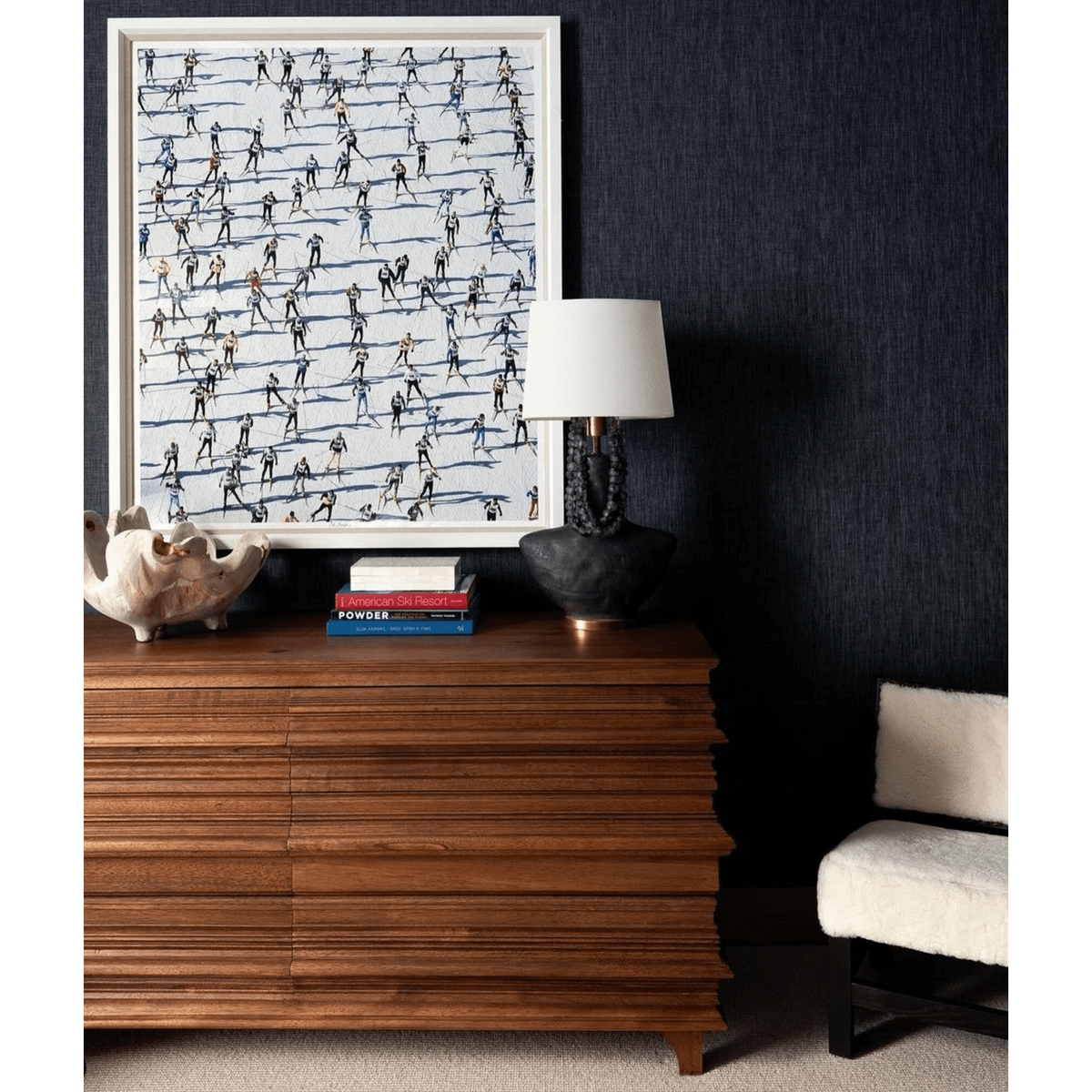 Bernard 6 Drawer, Dark Walnut