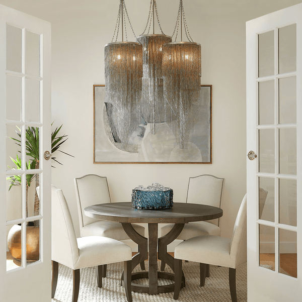 Blue Cast Glass Decorative Bowl