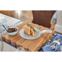 Glass Serving Bowl - White or Grey