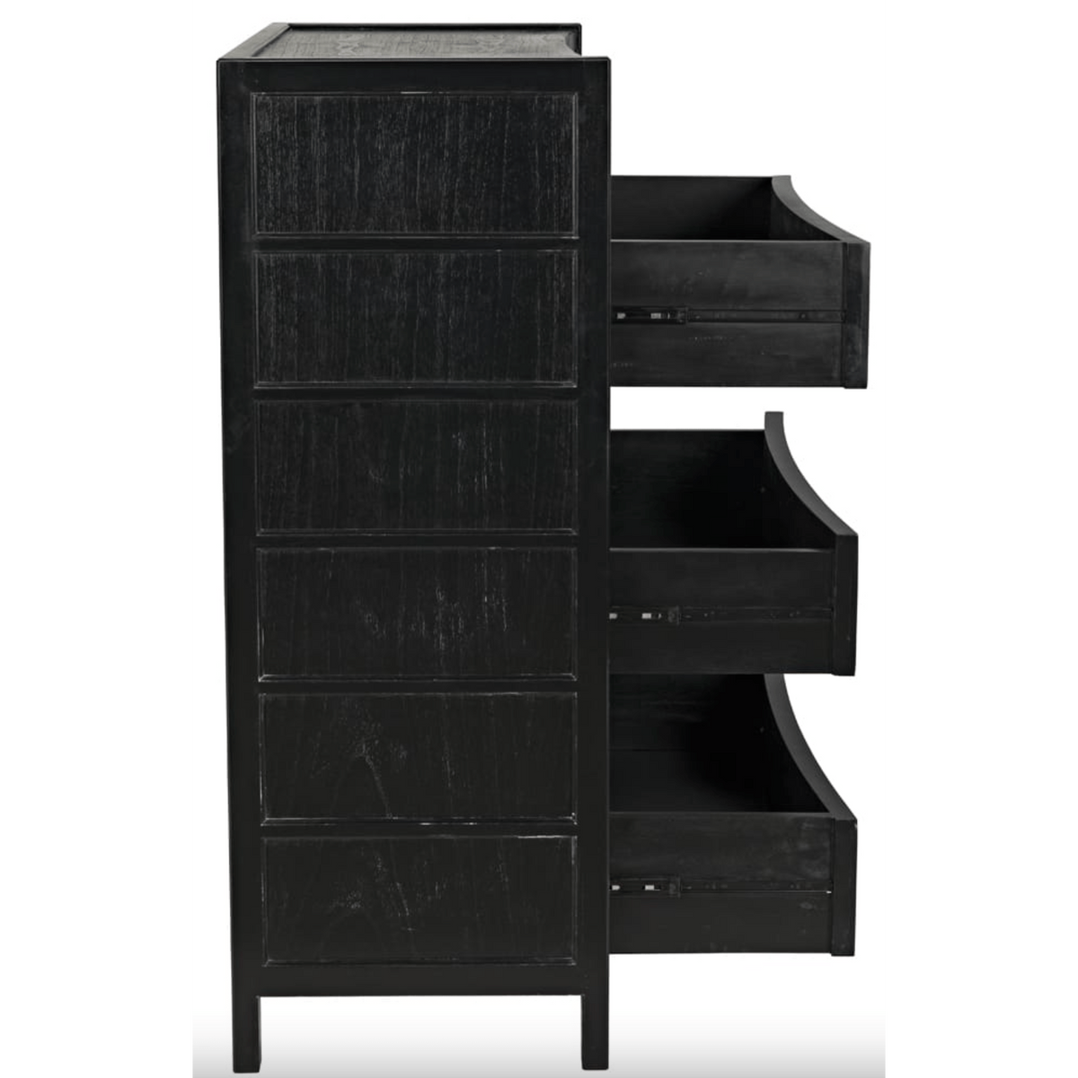 Hampton Tall Boy, Black or White Washed